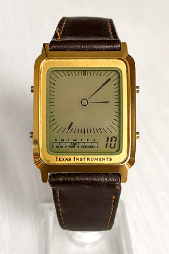 texas instruments lcd quartz watch